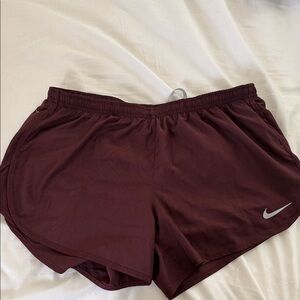 Nike Women's Burgundy Athletic Shorts